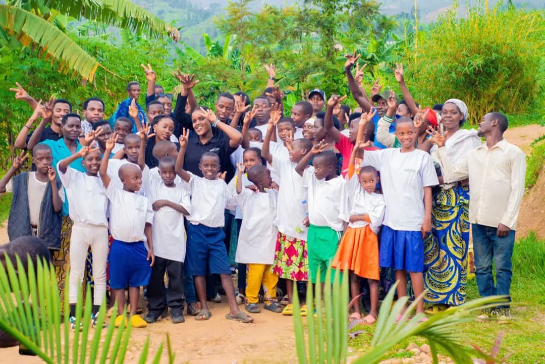Community members smiling together
